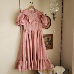 BATSHEVA • MAY DRESS ~ LUPINE PINK MOIRE ~ Size 12